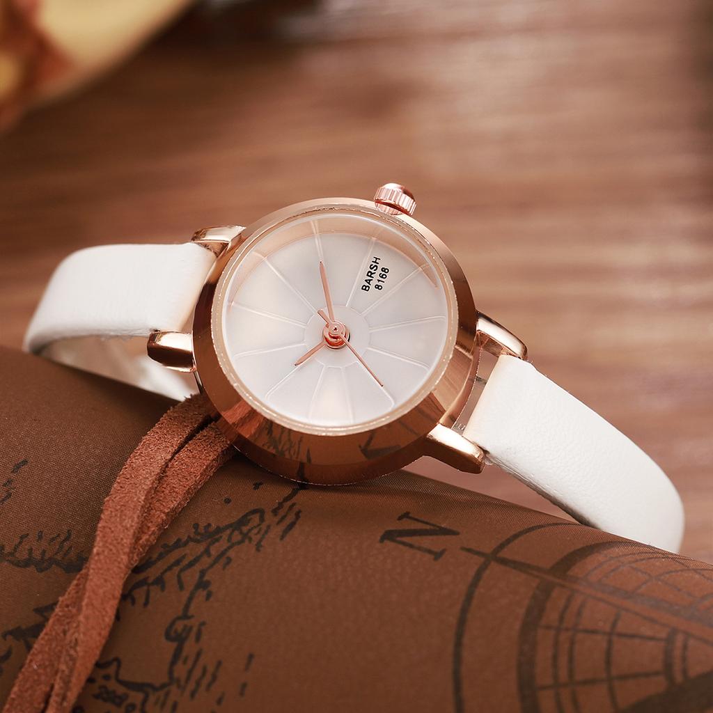 Women's Watch Fashion Small Dial Leather Band Quartz Watches