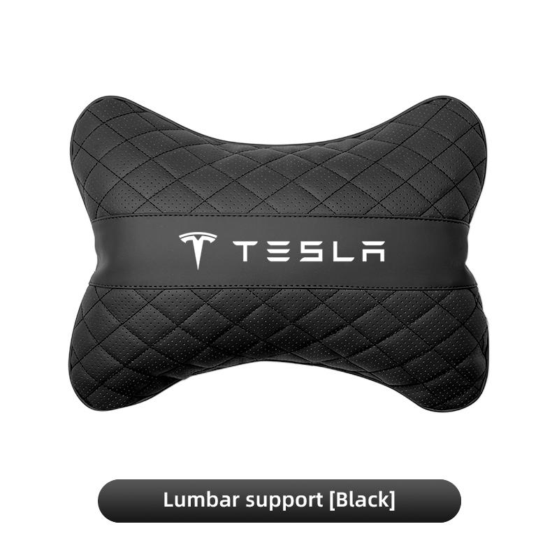 AMG1 Car Seat Neck Pillow Lumbar Back Support Car Headrest Cushion Key For Tesla Model 3 Y Coil Bonina Cybertruck X Juguete Roadster