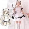 Anime Yosuga No Sora COSPLAY Kasugano Haruka COS Halloween Cosplay Lolita Maid Outfit dress+Apron+Sleeves+Headdress+Neckwear