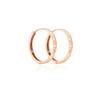 14K Pink Gold Wavelet Loop Pattern Earrings TETK4P02729M