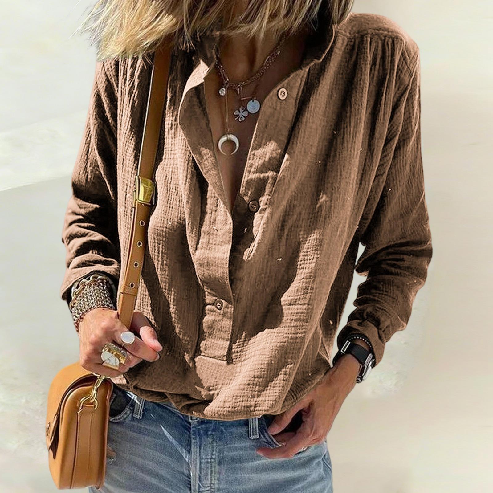 

Женский модный повседневный -цветной топ L хаки