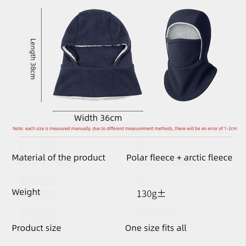 1PCS 360° Full Face Masks Winter Thermal Fleece Balaclava Unisex Adjustable Windproof Ski Cycling Mask Neck Protector Headgear