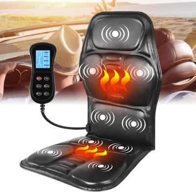 Elektrische Heizung, vibrierender Rückenmassagestuhl, im Auto, Zuhause, Büro, Lendenwirbelsäule, Nackenmatratze, Schmerzlinderung