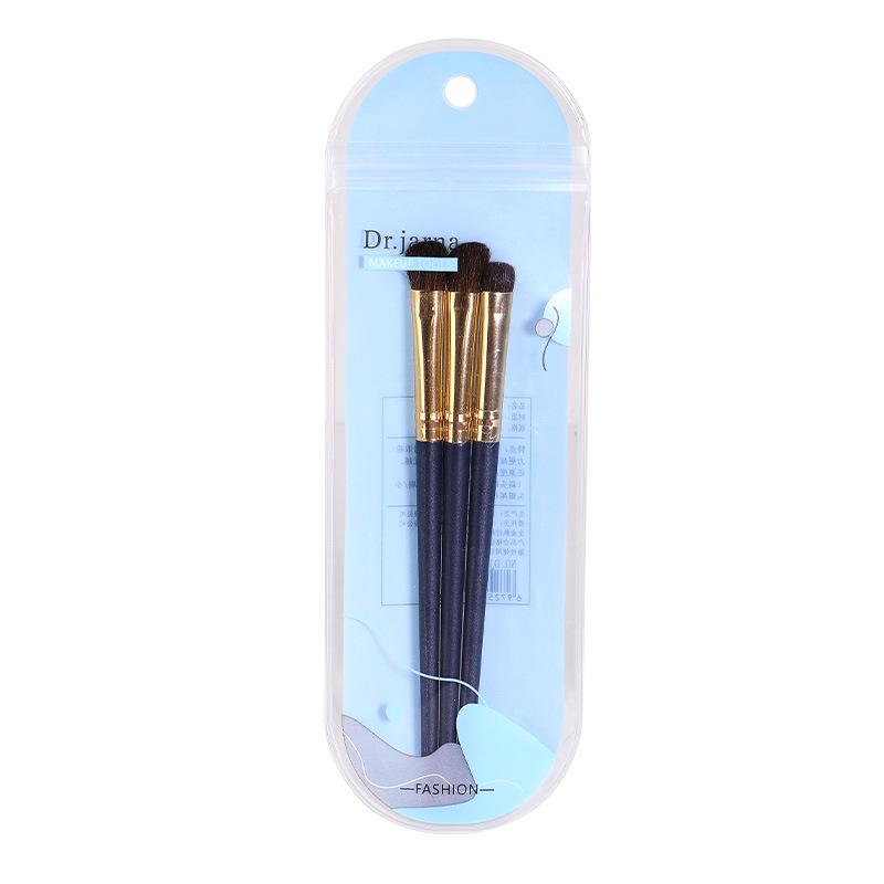

Tijana DJ-223 Eye Makeup Brush Set: 3-Piece Horse Hair Collection - Eyeshadow, Blending, Contour Brushes.