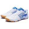 Li Ning Slip Resistant Abrasion Resistant Breathable Low Top Table Tennis Shoes Men's White Blue APPT009-1