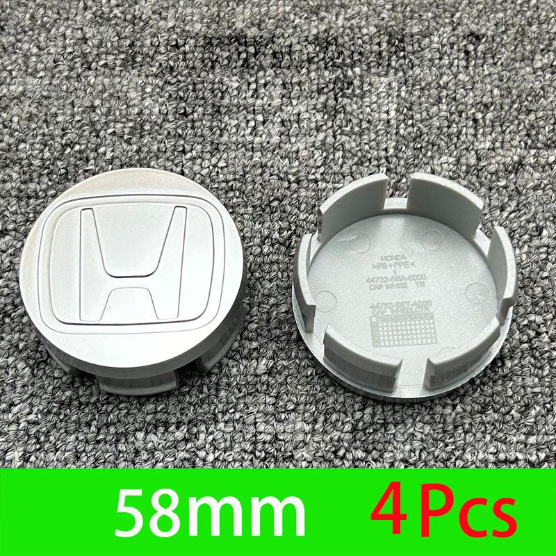 4Pcs Car Emblem Wheel Center Hub Cap Accessories For Honda Civic FIT Accord Prelude CRV 5th City CRZ CRX Jazz HRV Pilot Odyssey EFTXY1