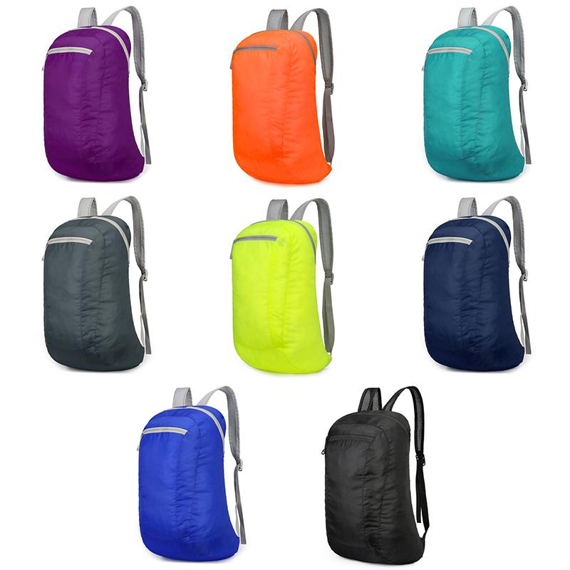 Outdoor Waterproof Foldable Lightweight Backpack Large Capacity Camping Hiking Travel Daypack Leisure Men Women Sport Bags
