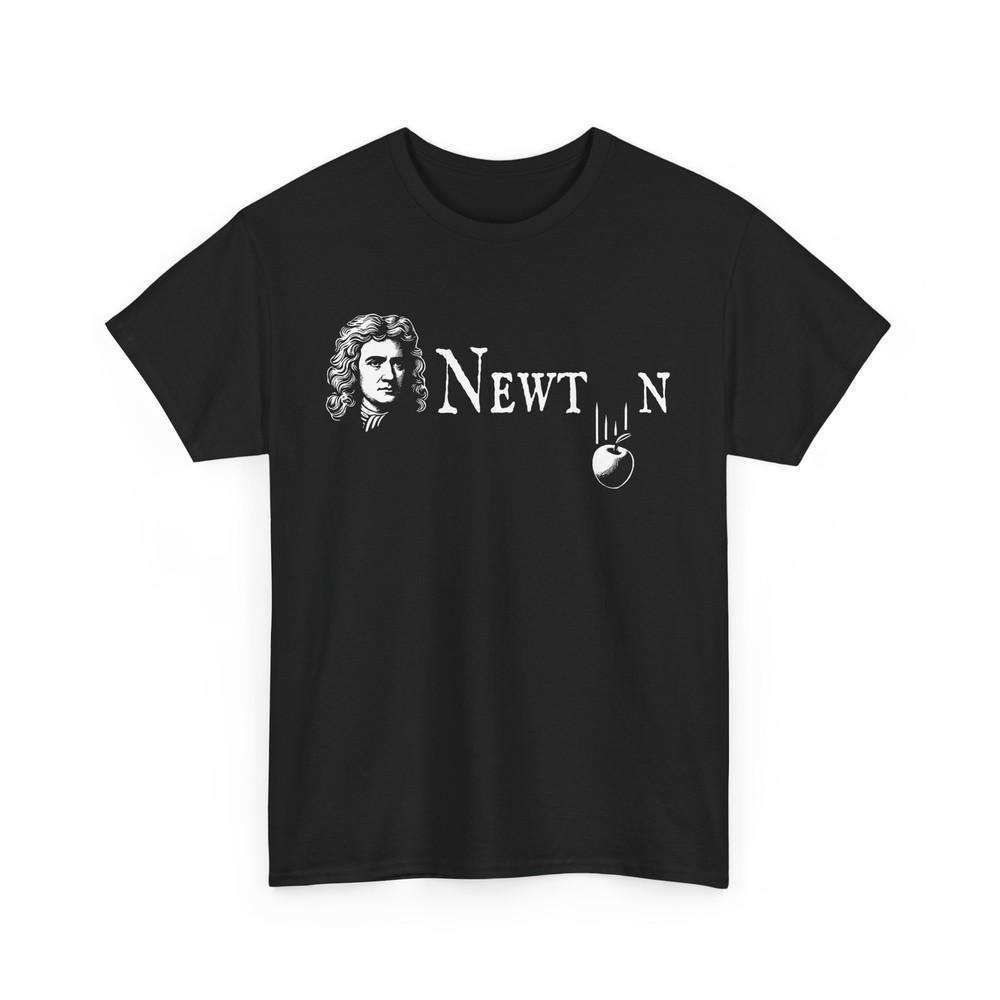 Funny Isaac Newton Apple Gravity Science Physics Graphic Tee Unisex T-Shirt Unisex T-Shirt S