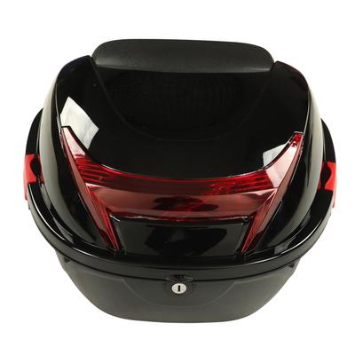 Bauletto posteriore per motocicletta, custodia impermeabile con serratura per auto, nero
