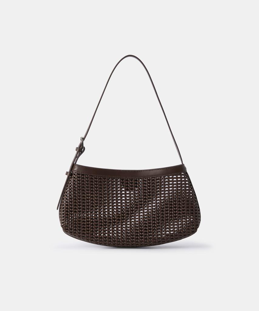 Musinsa Standard Woman Women'S Net Weaving Shoulder Bag [Dark Brown]