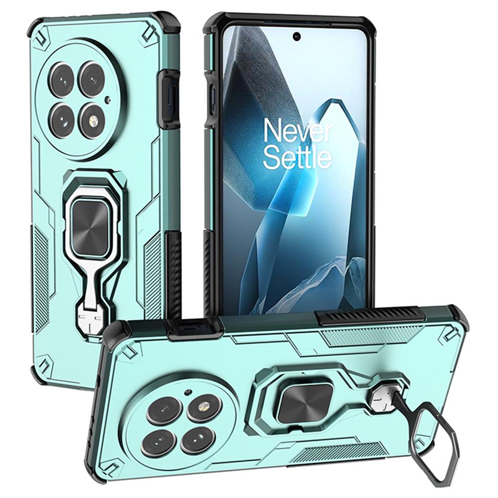For OnePlus 13 Case Rotatable Ring Kickstand PC + TPU Shockproof Phone Cover