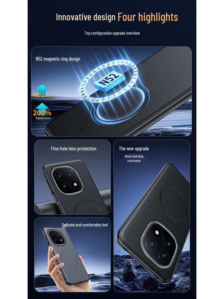 iQOO15 Anti-Drop Leather Phone Case - Sleek & Durable for Men