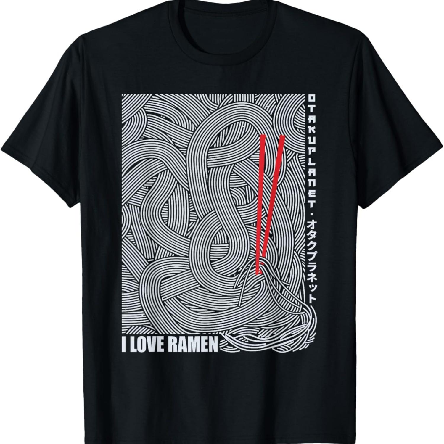Japanese Ramen Noodles in Vintage Japanese Ramen Aesthetics T-Shirt S