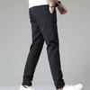 Men Pants Elastic Waist Trendy Polyester Casual Drawstring Men Trouser for Street Wear