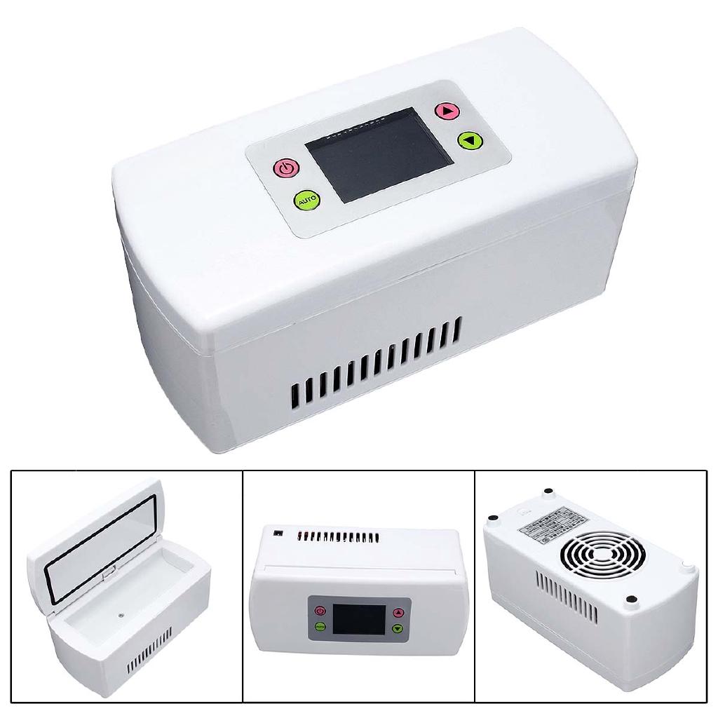 9W Portable Medicine Travel Freezer Diabetic Insulin Cooler Mini Fridge Case Box For car travel and home use Stored