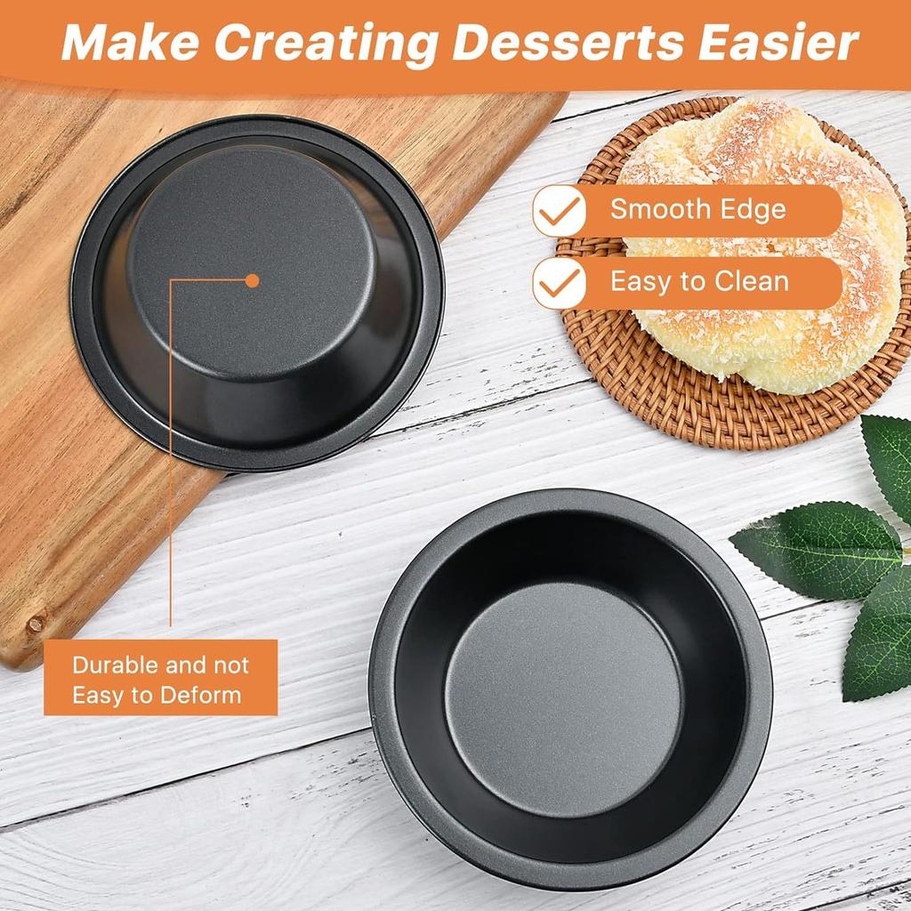 Nonstick Cake Pan 5 Inch Pie Pan Carbon Steel Baking Mold Dessert Cake Tin 11cm