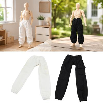1 Piece 12 Scale Action Figure Pants Cargo Trousers Outfit Cloth Workwear with Pockets Suitable