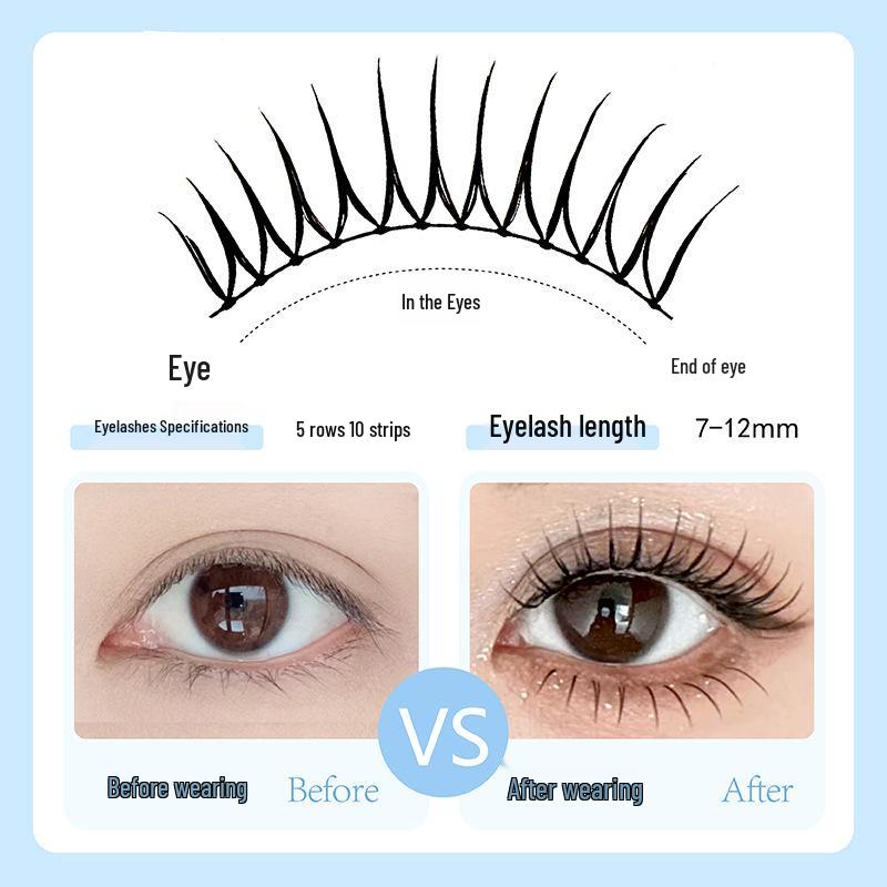 Mengjie Shangpin Korean Girl Group Style Light Natural False Eyelashes