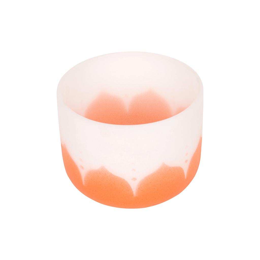 8 Inch Crystal Singing Bowl with Mallet & Rubber O Ring for Music Making Musical Healing Meditation Yoga Home Office