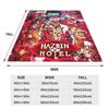 VOX H-Hazbin Hotel Alastor Gioco Coperta Calda Morbida Viaggio Ufficio Peluche Biancheria da Letto Plaid Soffice Divano Letto Flanella Copriletto