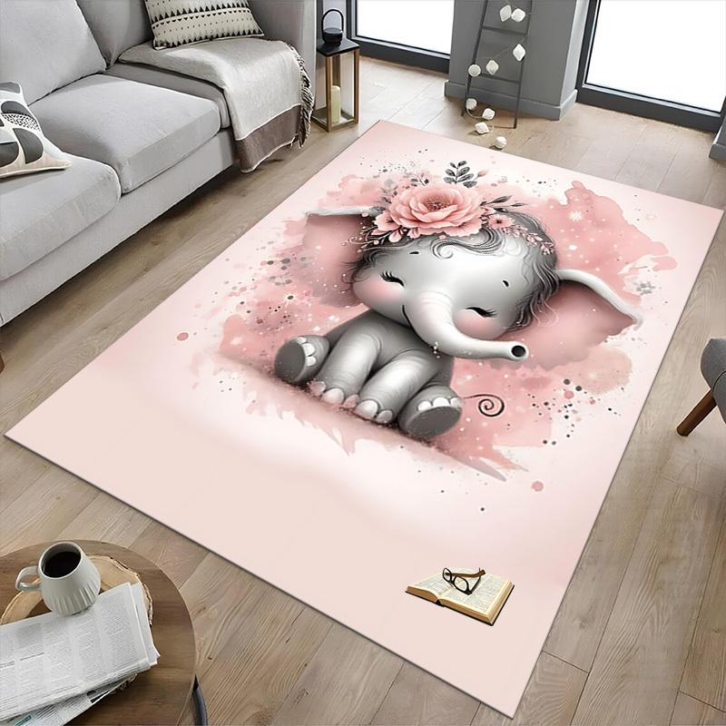 1pc Elephant Carpet Office Rug Outdoor Mat Home Decor Area Carpet Festival Gift Office desk chair carpet