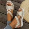 Outdoors 2024 Sandal for Women Wear Resistant Open Toe Suit Non-slip Wedge Female Shoes Zapatos Para Mujeres Large Size