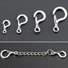 Carabiner Clip Pendant Clasps Spring Ring Jewelry Clasps Titanium Alloy Necklace Connector for Jewelry Bracelet Making