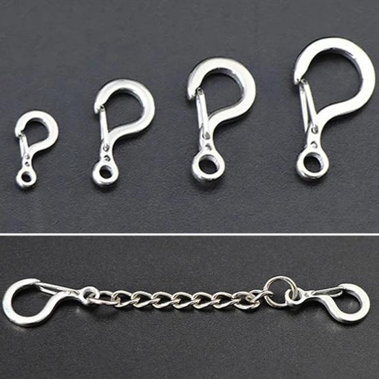 Carabiner Clip Pendant Clasps Spring Ring Jewelry Clasps Titanium Alloy Necklace Connector for Jewelry Bracelet Making