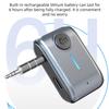 Récepteur Bluetooth 5.3 Adaptateur sans fil 3,5 mm AUX pour haut-parleur de voiture Casque Audio Récepteur de musique Adaptateur Bluetooth 5.3 mains libres