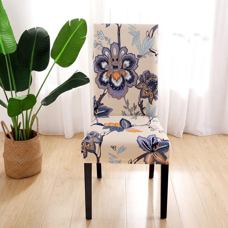 22 new colors chair covers floral modern slipcover for dinning room wedding Stretch Elastic furniture protector