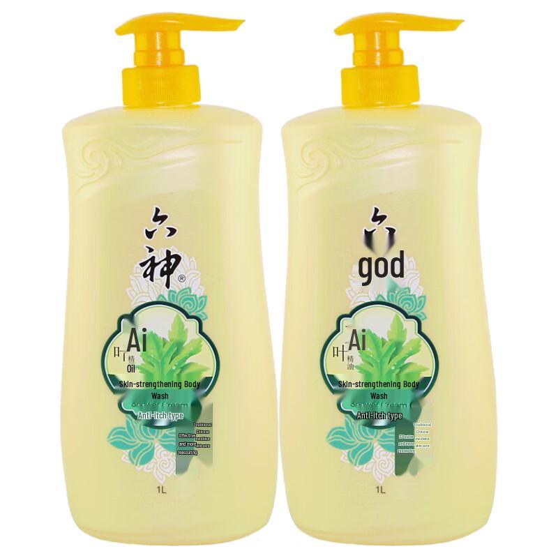 Liushen Anti-itch Mugwort Shower Gel 2 x 1L Set