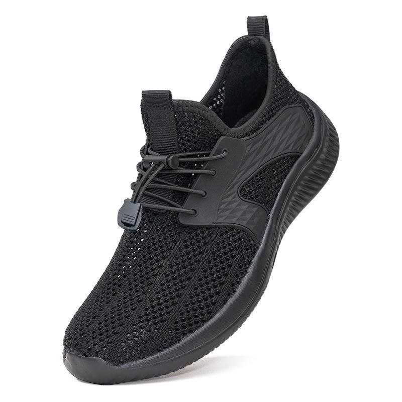 2025 Sommer atmungsaktiv große Größe Laufschuhe Herren Freizeitschuhe Flyknit hohl leichtes Mesh Herrenschuhe