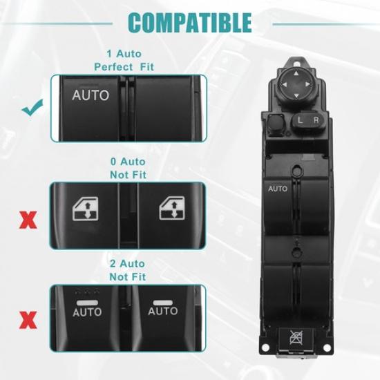 Front Driver Left Side Power Window Switch DF7366350B for Mazda 2 2011-2014 NEW