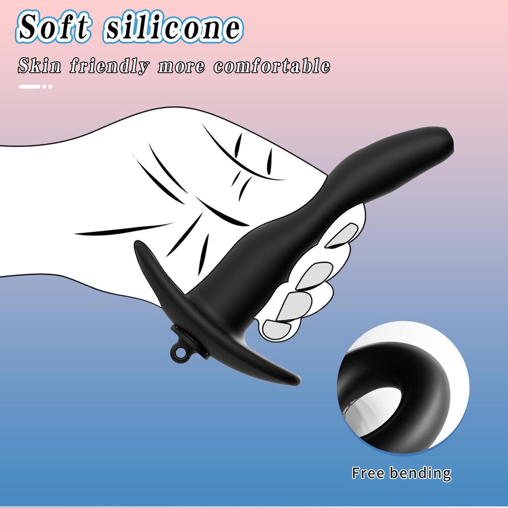 New Tunnel Anal Butt Plug Stretcher,with Stopper Hollow Analplug Enema Butplug,Vagina Ass Anus Dilator, Sex Toys for Couples