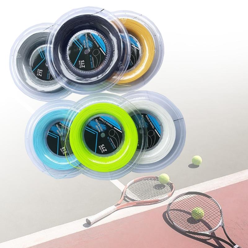 Elastic Tennis String Reliability Tennis Racket String Versatiles Tennis String for Consistent Play and Reduced Friction