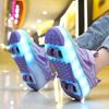 Kinder Leuchtende Sneaker Aufladen und Zerlegen Vier Räder LED Kinder Leuchtende Sneaker Junge Leuchtende Sneaker