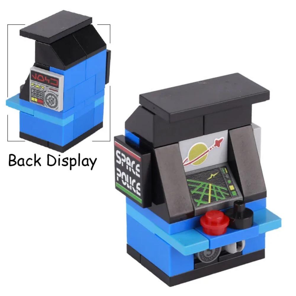 MOC City Poker Table Building Blocks Slots Ski Ball Game Console Chess Cards Game Machine Room Scene Bricks Toys Gift