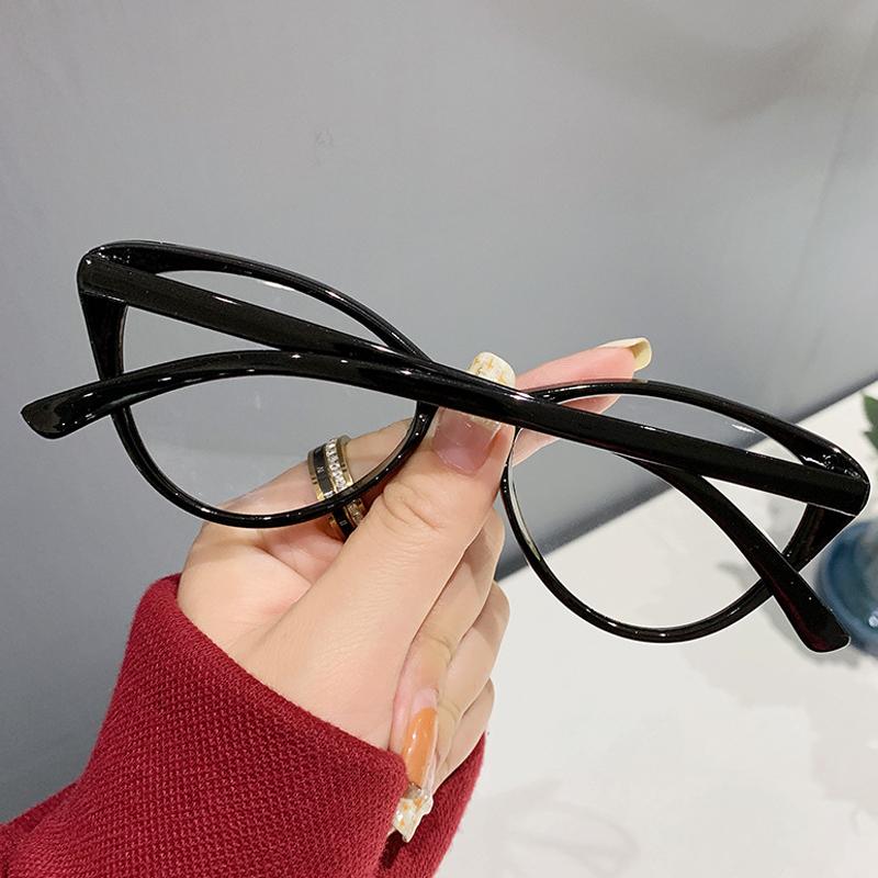 Luxury Cat Eye Myopia Glasses Blue Light Blocking Eyeglasses Women Men Finished Prescription Near Sight Glasses Diopter 0 To-4.0