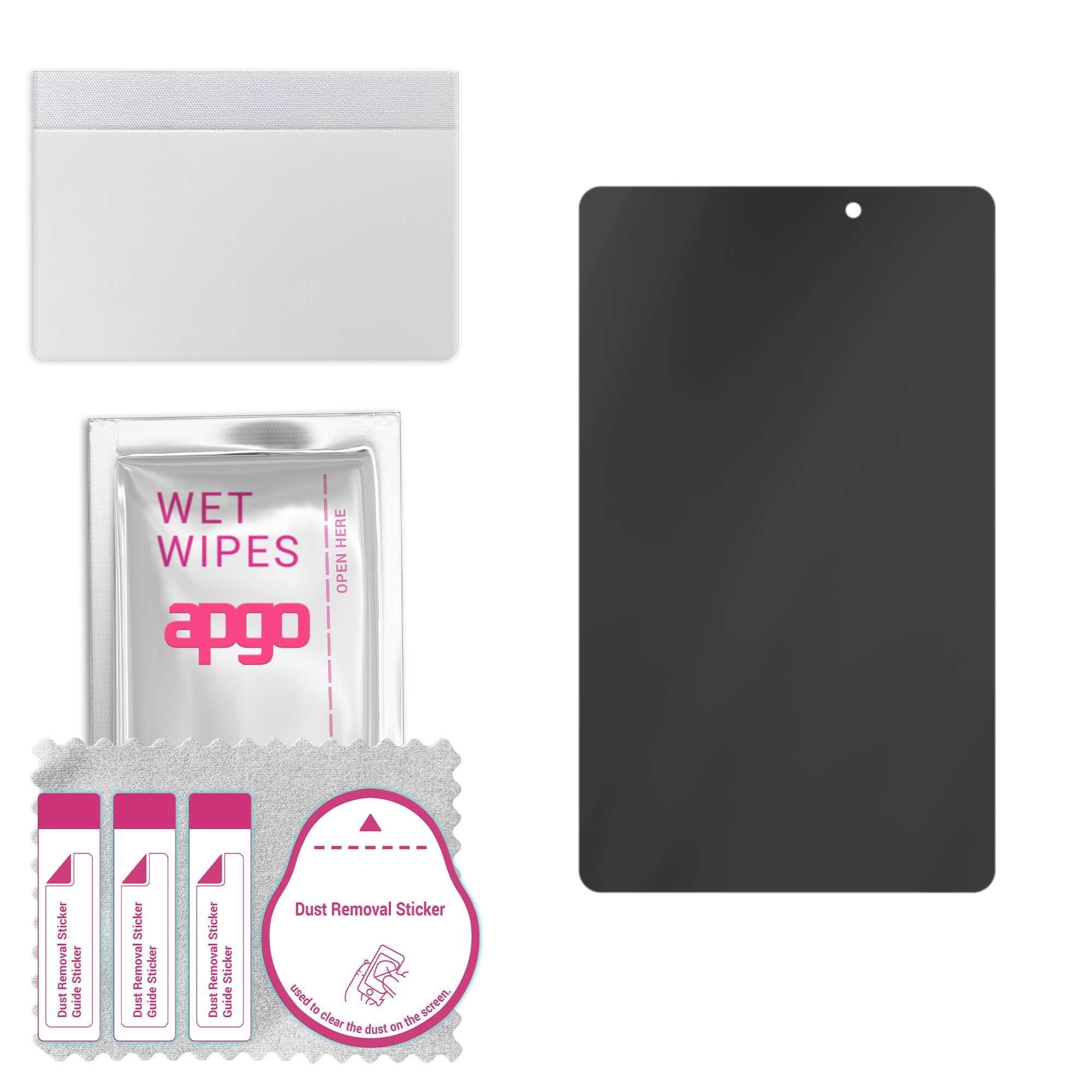 

apgo Privacy Matte Hybrid protective glass compatible with Huawei MatePad T8 LTE Kirin, flexible nano glass, great replacement for tempered glass, scr