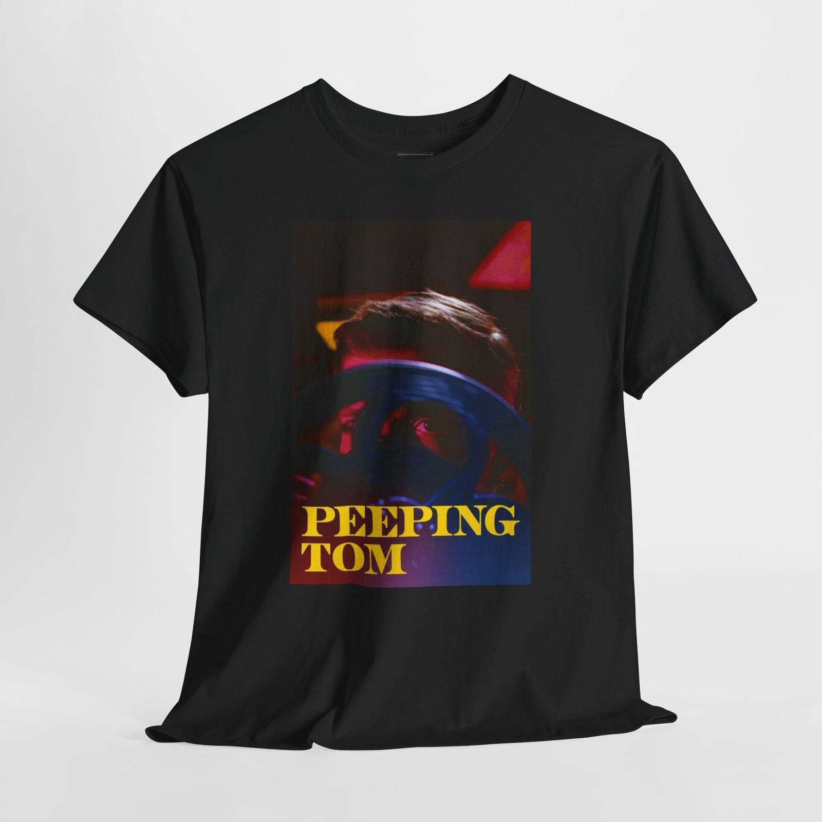 Peeping Tom 1960 Retro Movie Poster Horror Unisex Graphic T-Shirt L
