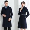 Toluoman Unisex 50% Wool Mid-Length Overcoat