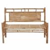 Banc de jardin avec coussin 120 cm Bambou