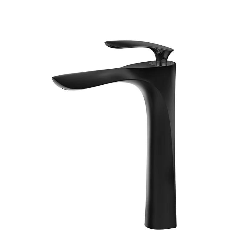 Golden Maple Leaf Basin Faucet For Hot And Cold Household Use Raised Washbasin Washbasin Countertop Basin Single Hole Faucet