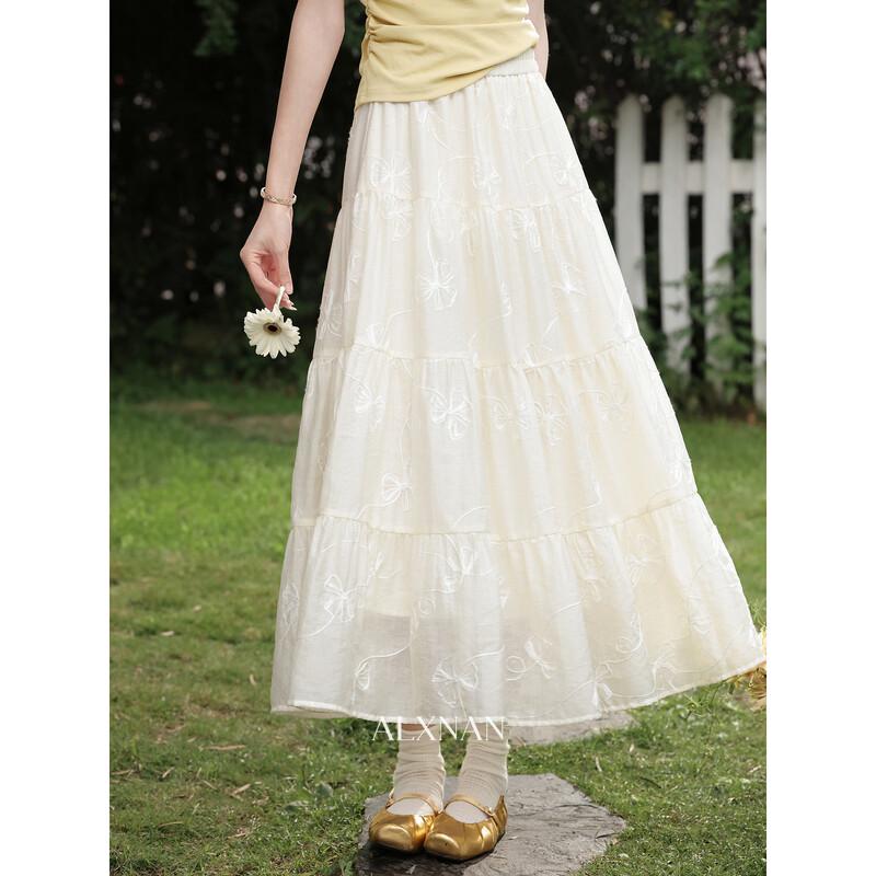 South Deer Elegant Apricot A-Line Skirt S