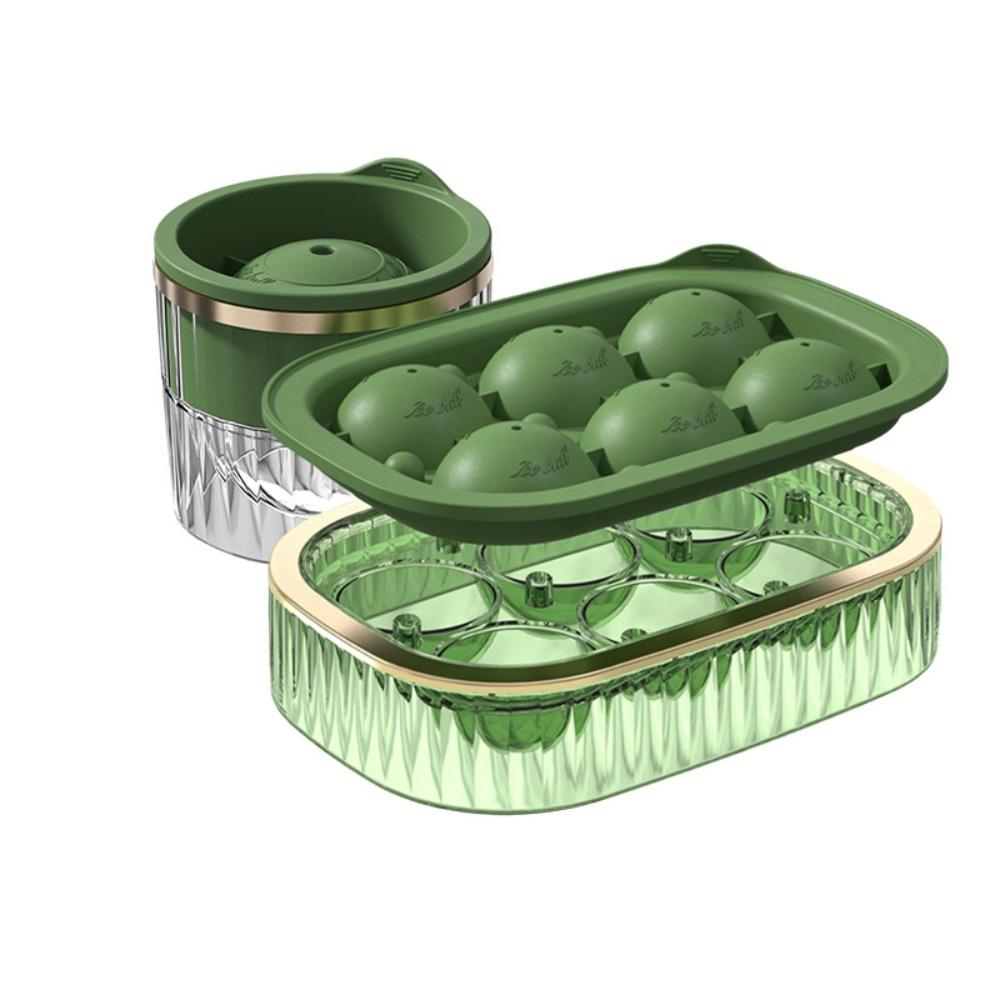 2PCS Silicone Refrigerator Ice Ball Mold Dust Lid Ice Sphere Mold Bar Ice Ball Maker  Easy To Demold