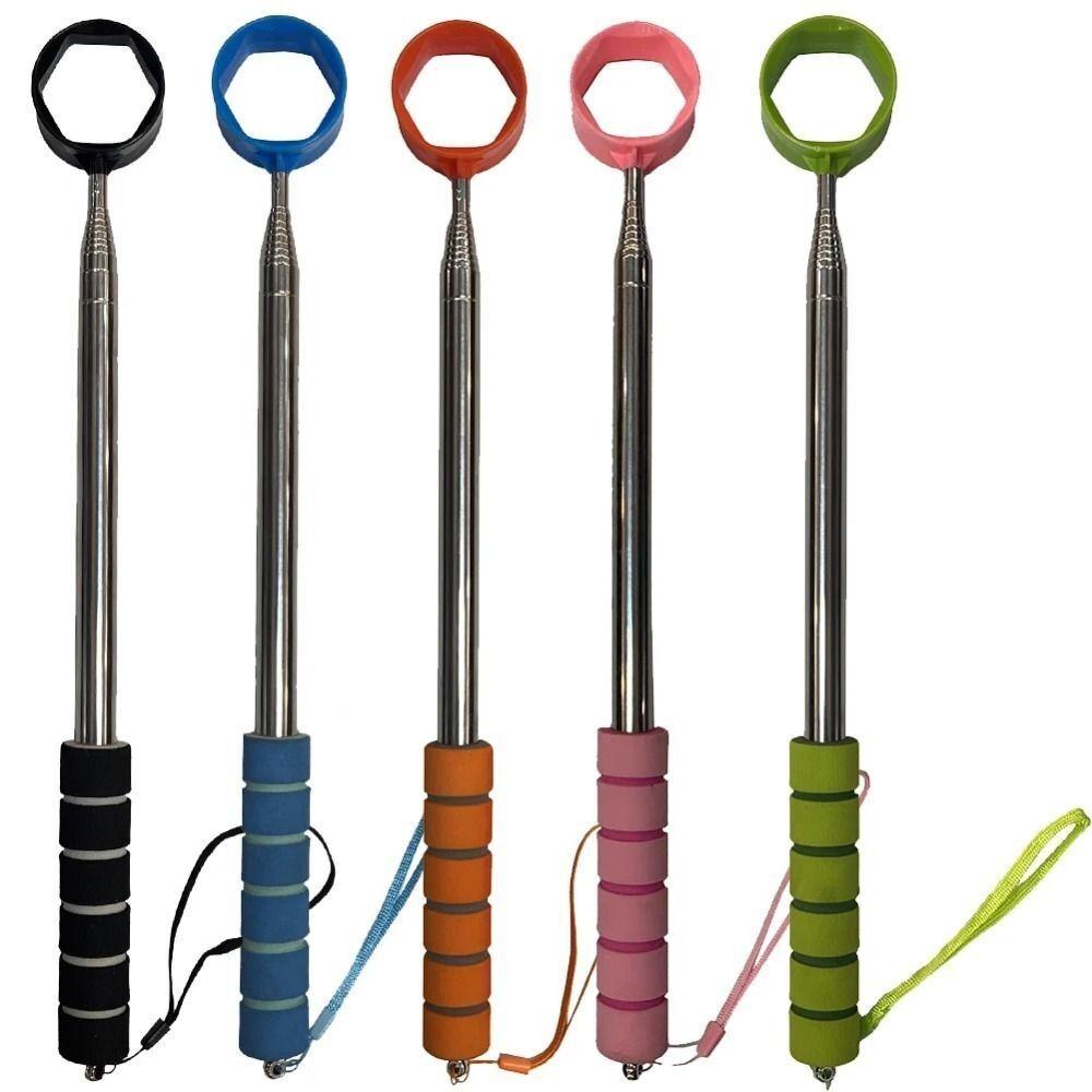 Extendable Telescopic Golf Ball Retriever Non-Slip Handle Stainless Telescopic Golf Ball Picker Claw Sucker Tool