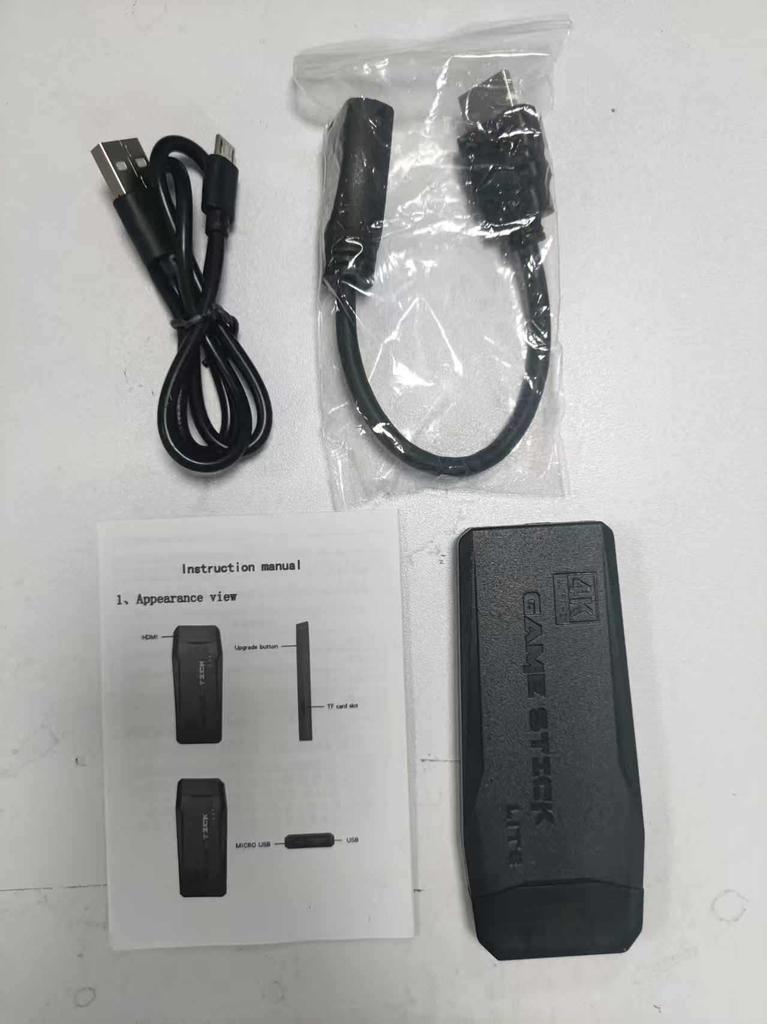 HD Wireless Handheld Game Console M8 with Two-Player HDMI Stick and PS1 Arcade Joystick.
