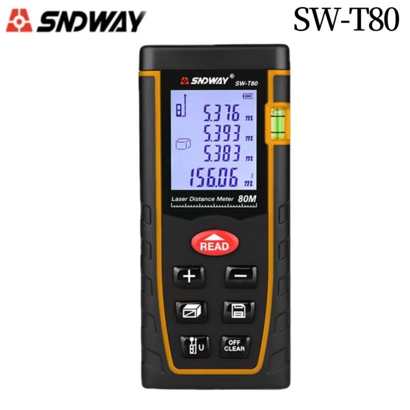 SNDWAY SW-T40 SW-T60 SW-T80 SW-T100 Mini Digital Rangefinder Laser Rangefinder Professional Laser Rangefinder Tape Measure Tool