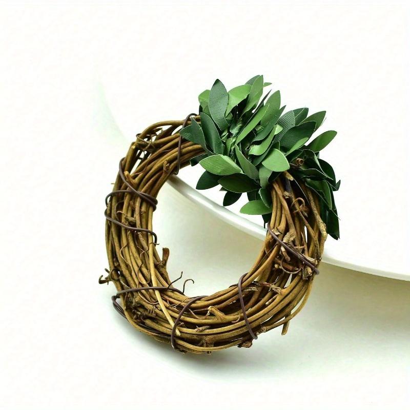 Simulated Rattan Napkin Ring, Napkin Rings for Nautical Theme Table Decor, Perfect for Parties, Weddings, Birthdays & Dining Ambiance