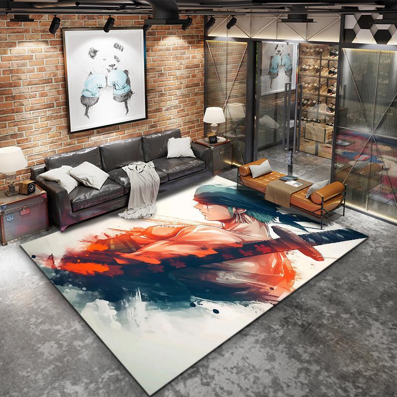 Roronoa Zoro Carpet Rug For Living Room Bedroom Home Sofa Decoration,kids Play Nonslip Floor Mat